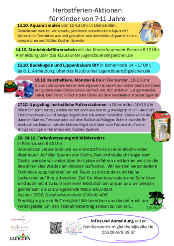 Flyer des Familienzentrums mit Informationen zu dieser Veranstalltung